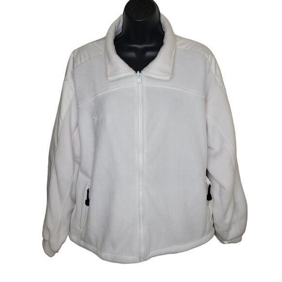 Columbia Core fleece & nylon full zip jacket size XL - Picture 1 of 9